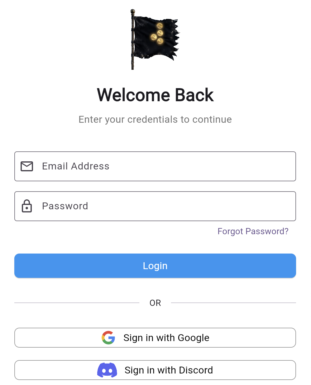 Secure Login Screenshot
